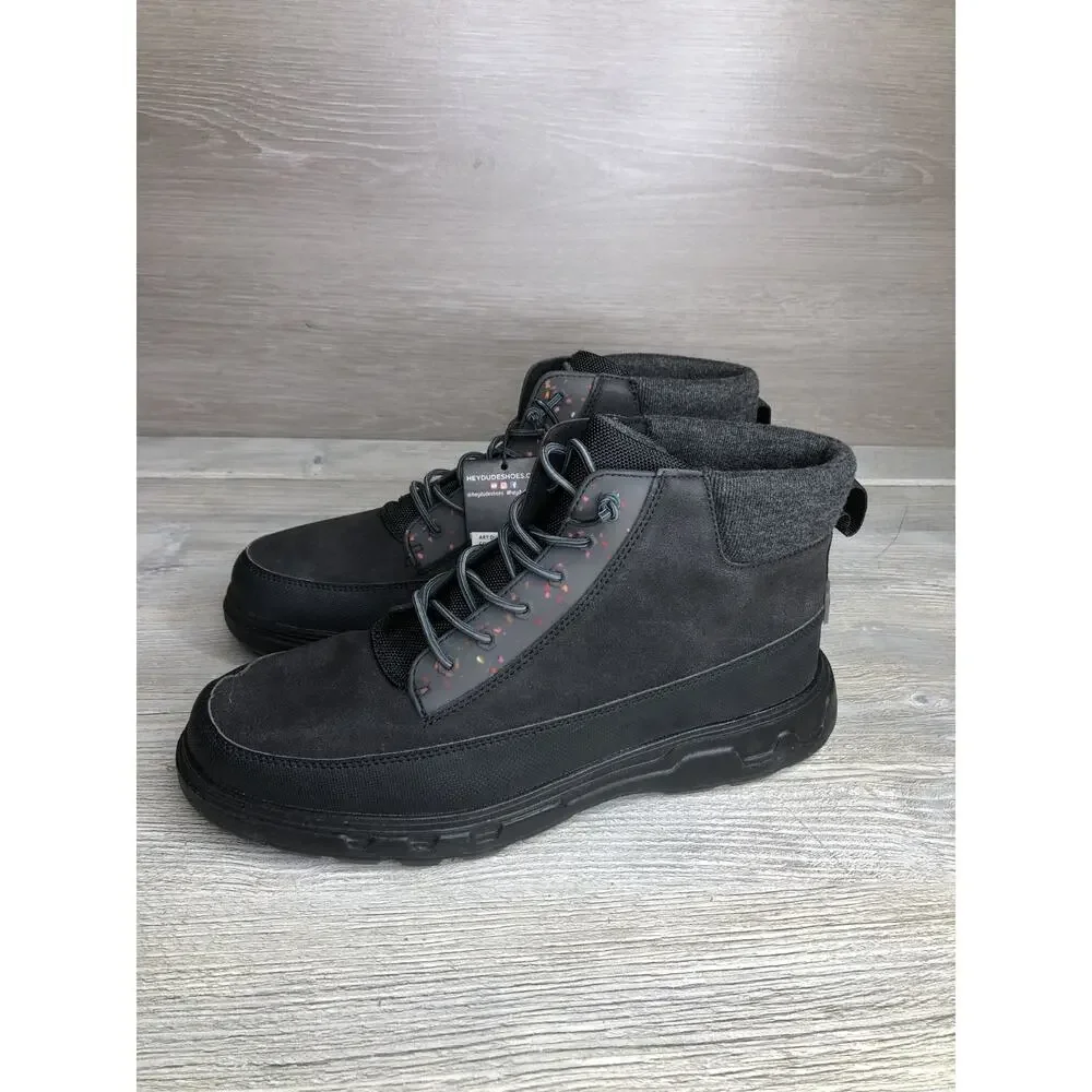 NWT Hey Dude Duke Eco Shield Black - Men's 12 - 112664900